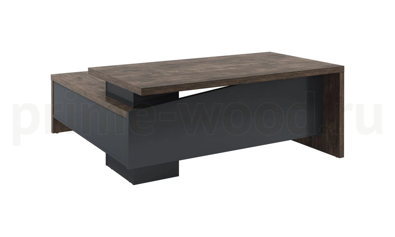 Стол руководителя с опорной тумбой Торстон 180x200x75 арт. T-18ПР.0000 - фото 3