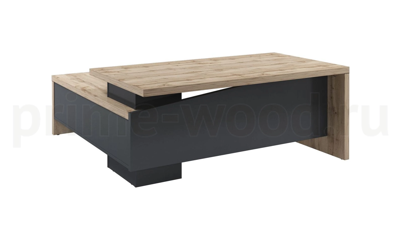 Стол руководителя с опорной тумбой Торстон 180x200x75 арт. T-18ПР.0000 - фото 2